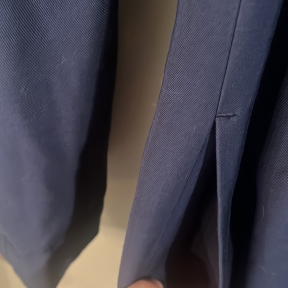 Michael Kor's Royal Blue Tie Waist Light Trench Jacket- size medium - Picture 5 of 9